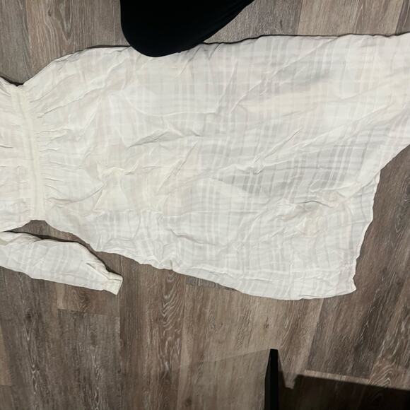 Tularosa X Revolve Romi Dress White Collar Botton Down Maxi Dress Size Small - Picture 9 of 9